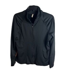 Actra Full Zip Sports Jacket Large Running Dark Gray Gym Yoga Sweatshirt